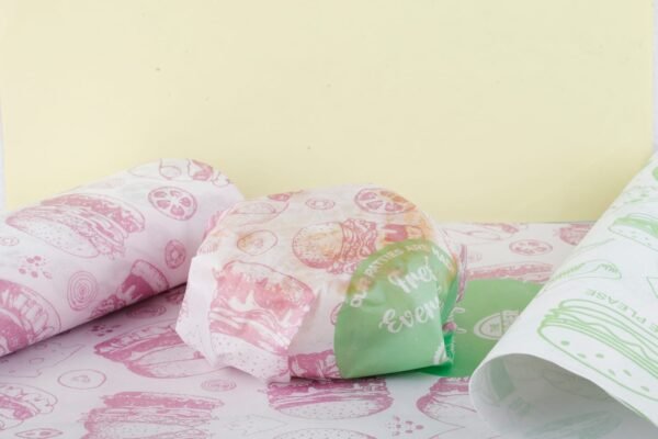 BURGER-WRAPPING-PAPER-600x400 Food Wrapping Envelop